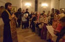 Накануне, вечером иерей Сергий Аюпов вместе с детьми совершил молитвенное правило к Причастию, молитвы читали сами дети